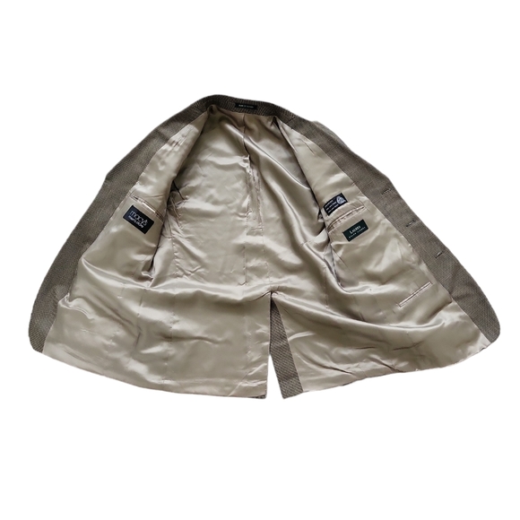 Vintage Y2K Lauren Ralph Lauren men's plaid pure new wool blazer jacket, 40R - Picture 6 of 11